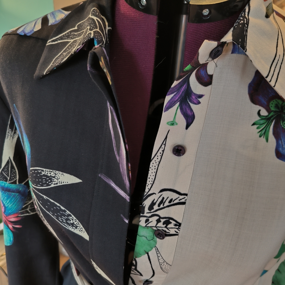 Etro Multicolor Floral Long Sleeve Dress - Picture 4 of 6